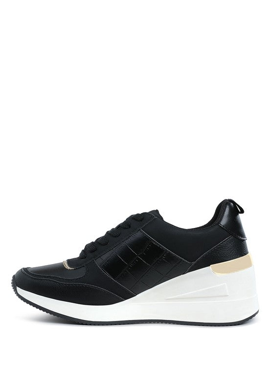 Chunky Wedge Heel Sneakers