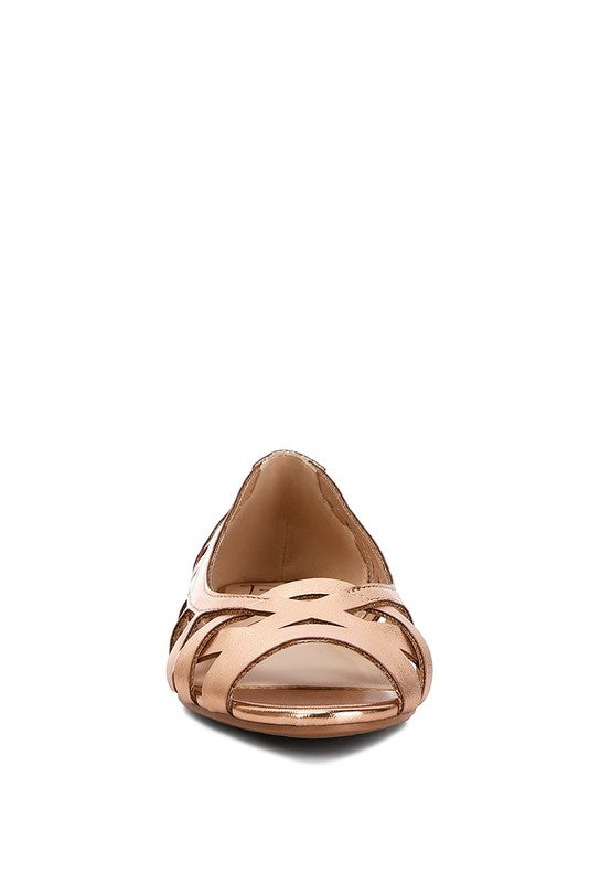 Peep Toe Flats