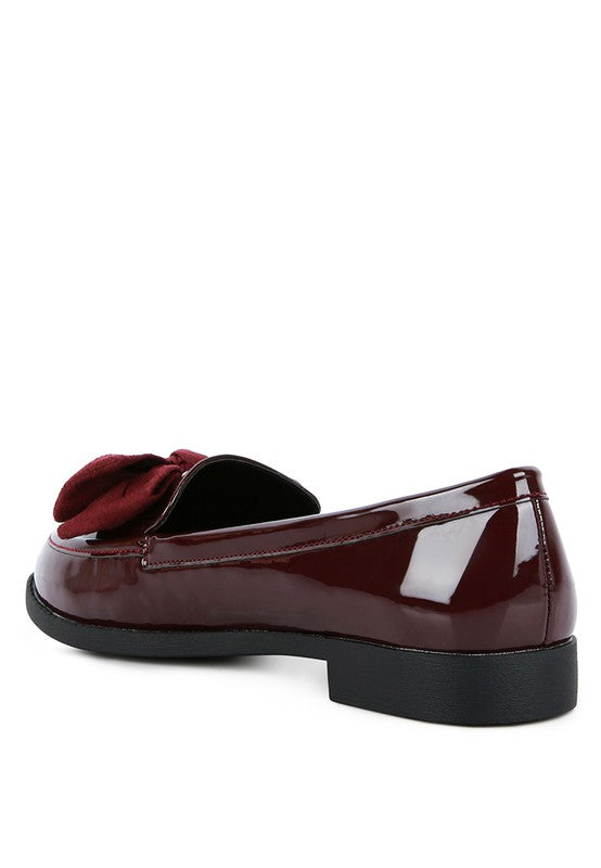 Bow-Tie Patent Loafers