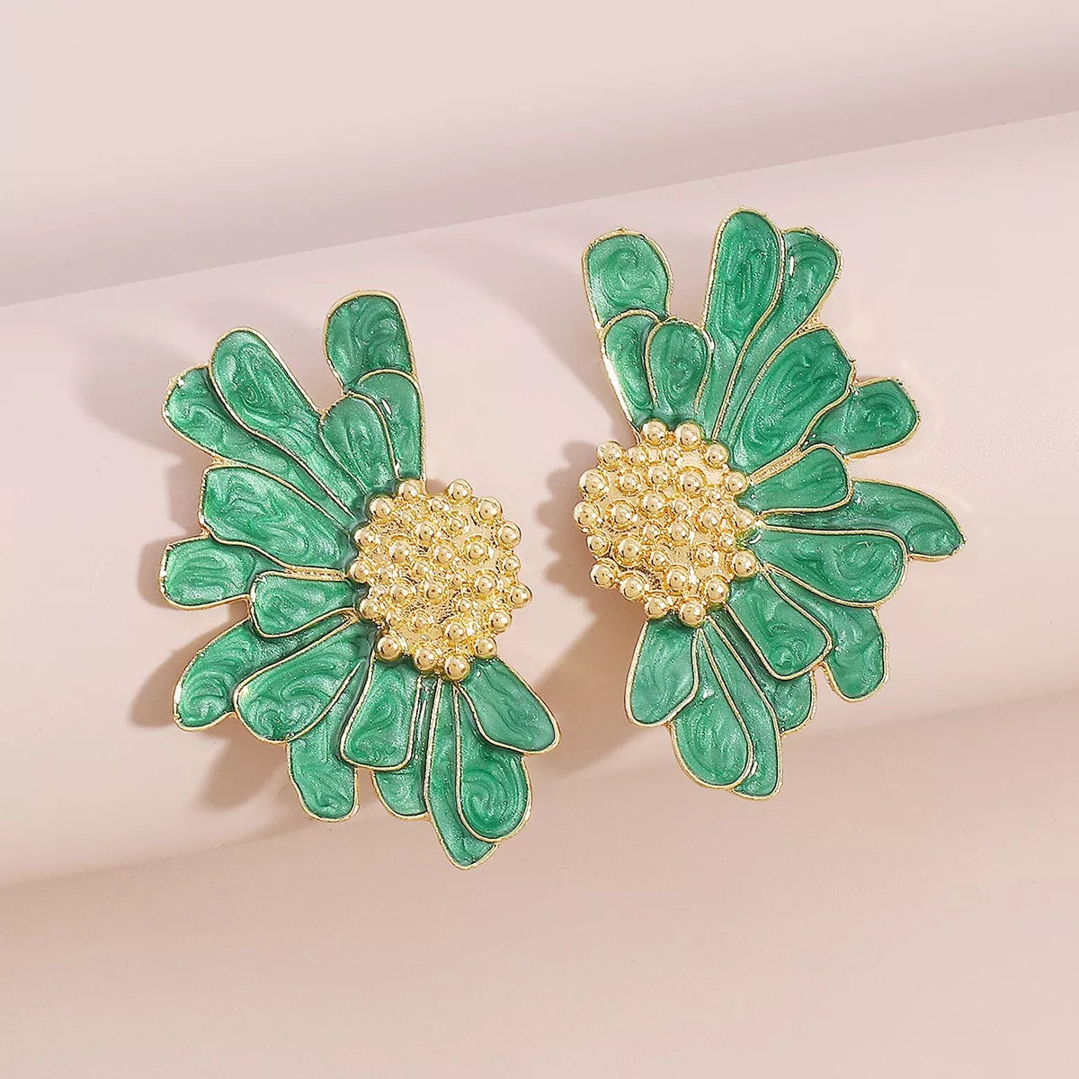 Flower Stud Earrings - alternate earring view