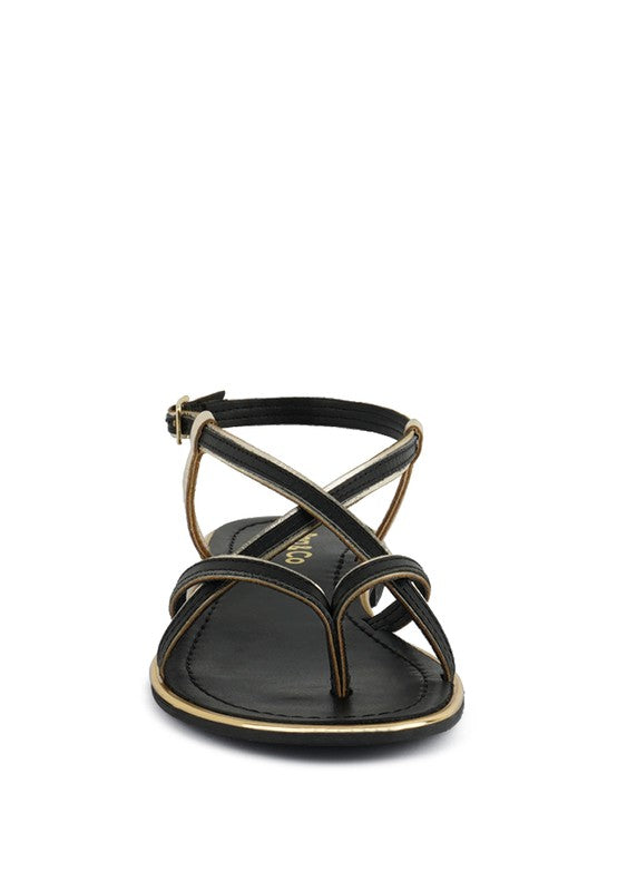 Loop Strappy Flat Sandals