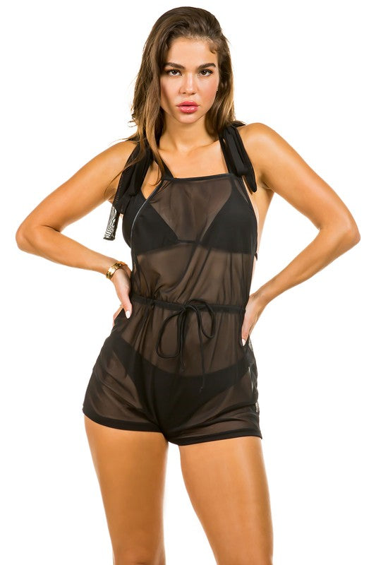 Romper Coverup Bikini Set