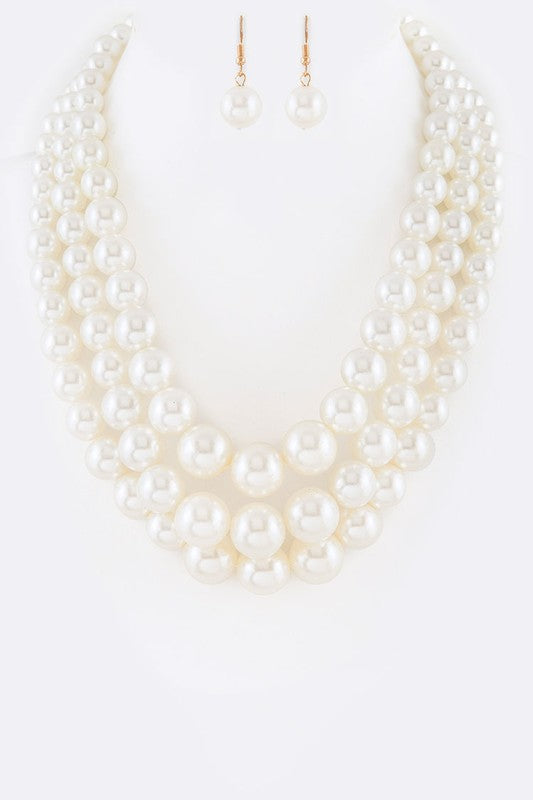 Imitation Pearl Set
