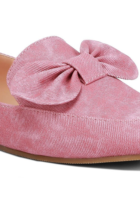 Bow Embellished Loafers