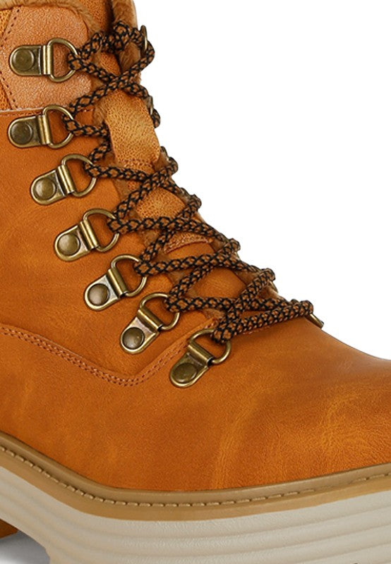 Lace-Up Chunky Boots