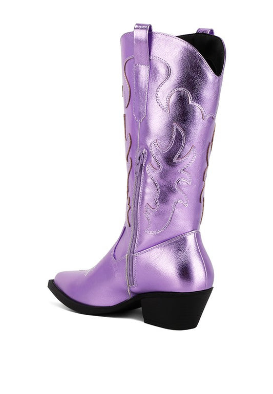 Metallic Cowboy Boots