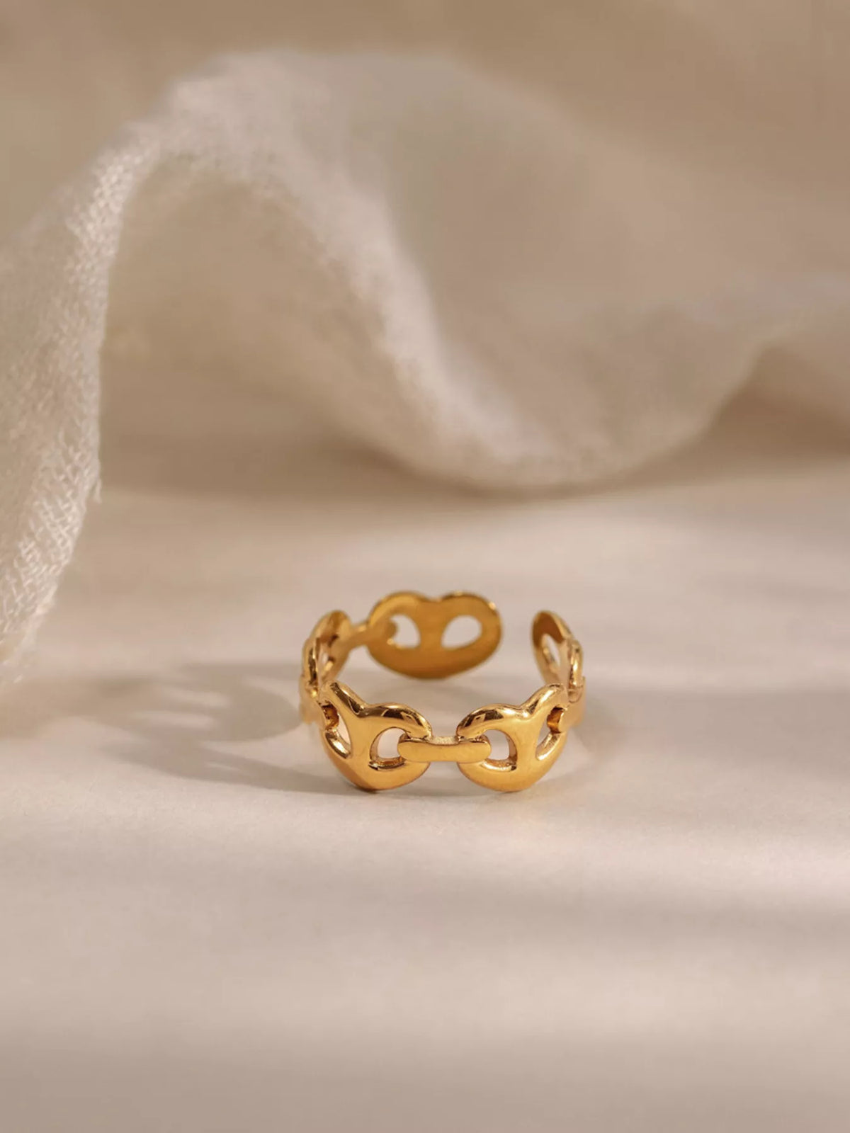 18K Gold-Plated Open Ring - alternate ring view