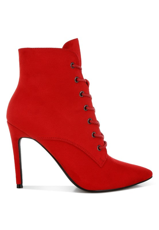 Lace Up Stiletto Boots