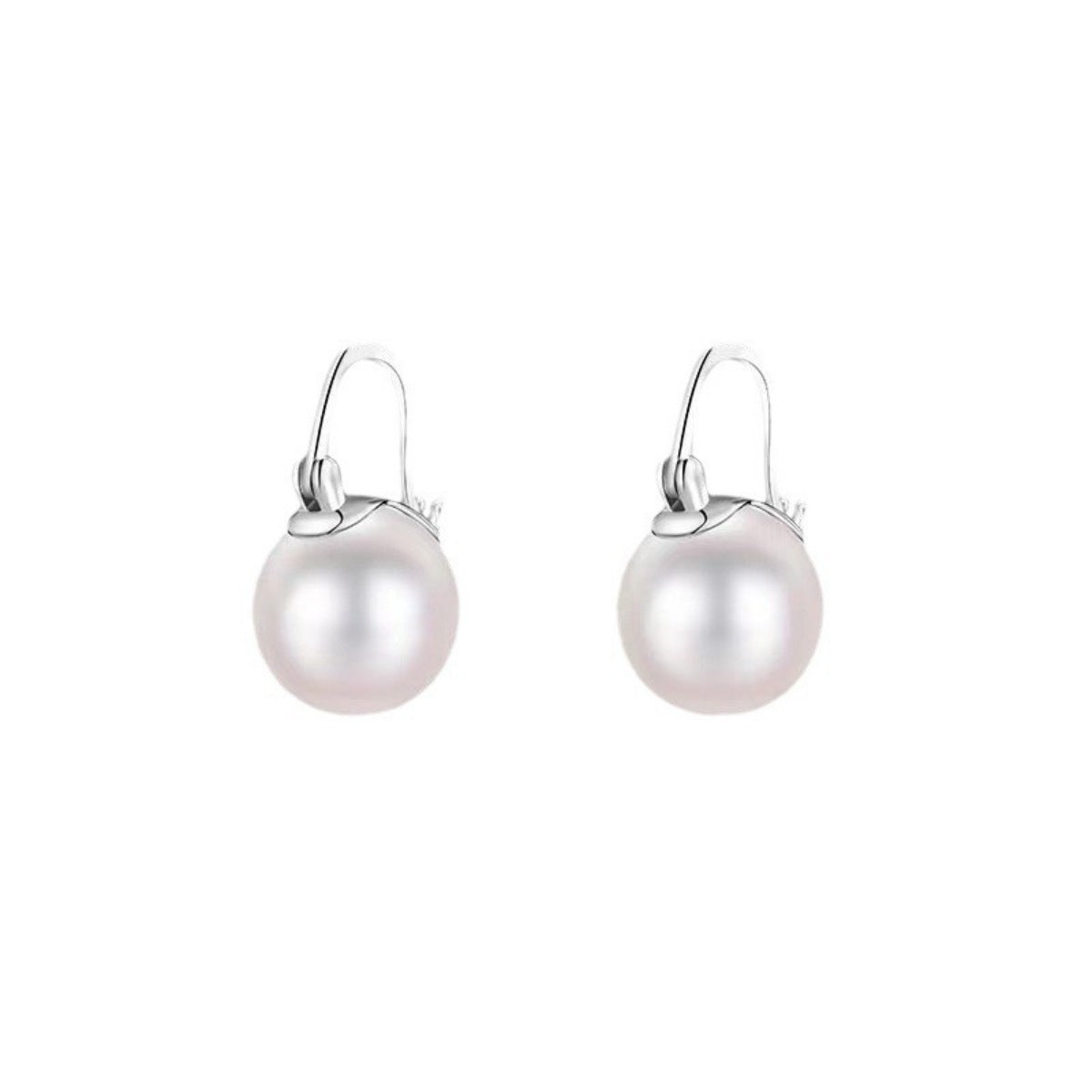 18K Gold-Plated Pearl Earrings - alternate earring view