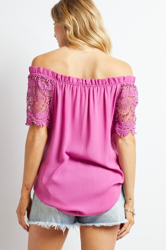 Crochet Sleeve Top