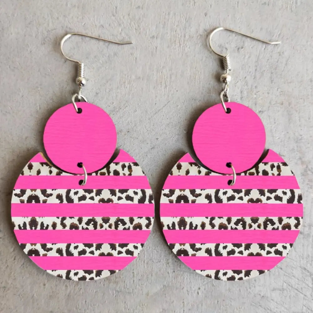 Xylem Leopard Dangle Earrings - alternate earring view