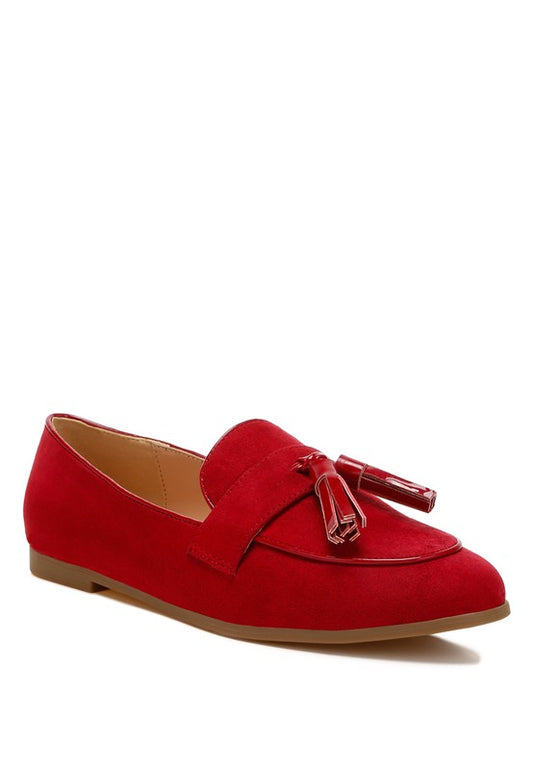 Micro Suede Tassel Loafers