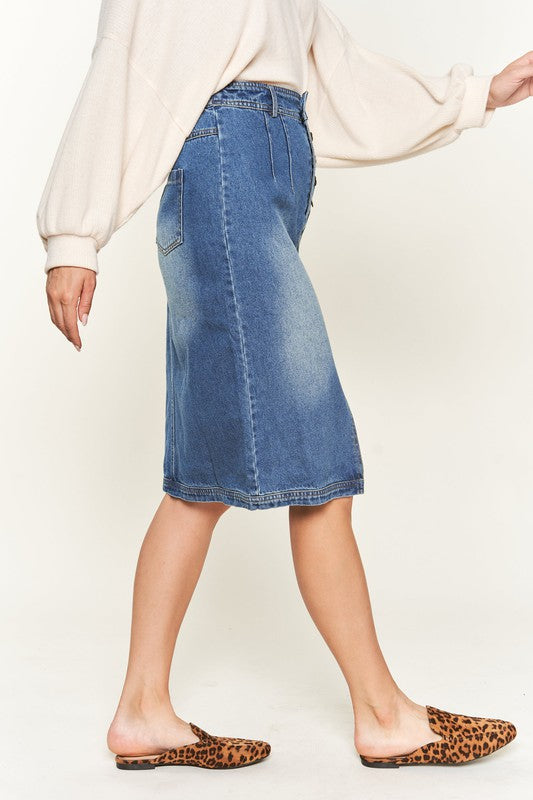 Button Down Skirt