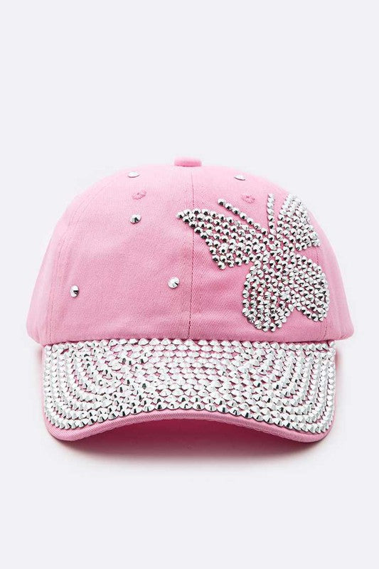 Crystal Butterfly Cap
