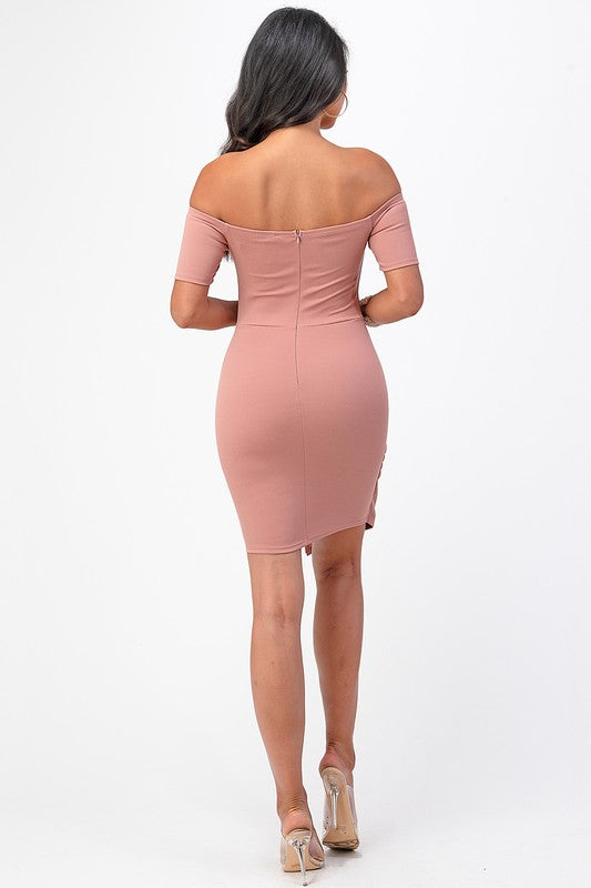 Front Twist Bodycon Dress