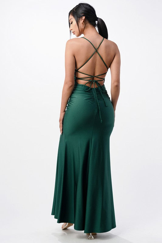 Mermaid Dress with Shirring