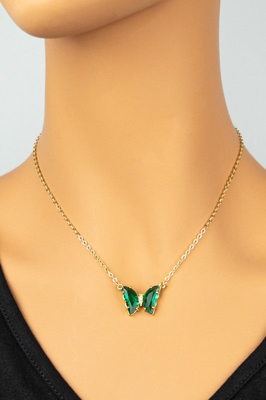 Gem Butterfly Necklace