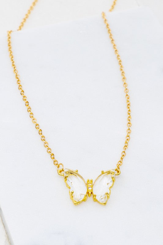 Gem Butterfly Necklace