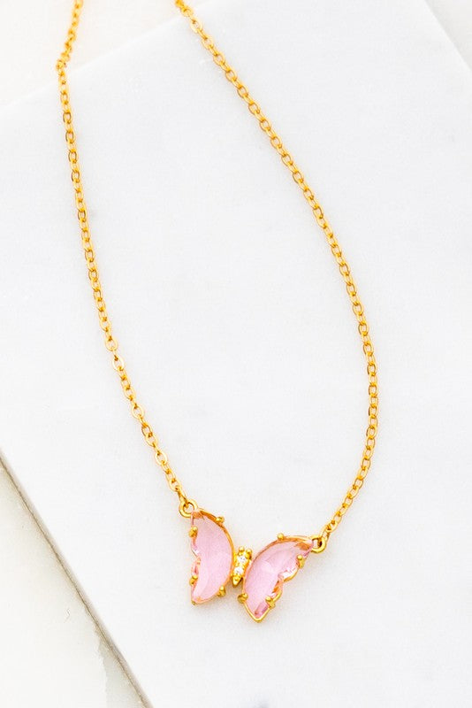 Gem Butterfly Necklace