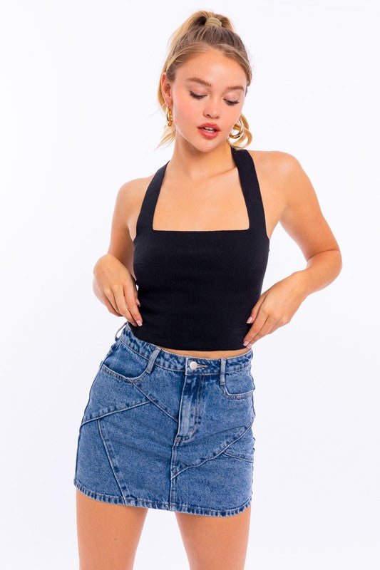 Ribbed Cropped Top