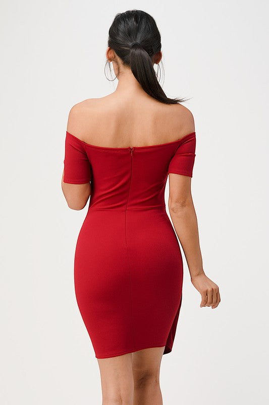 Front Twist Bodycon Dress