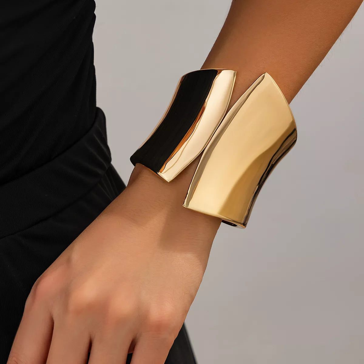 Wide Cuff Bracelet in Silver - women's cuff bracelet