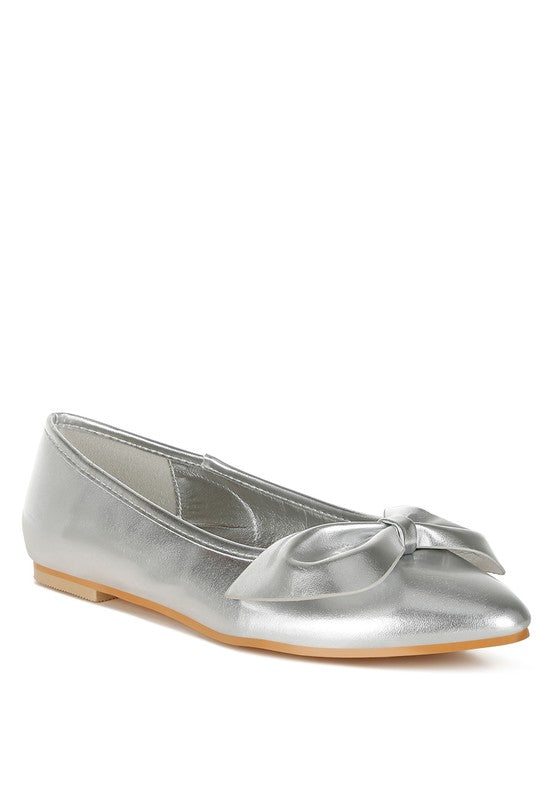 Metallic Pleather Flats