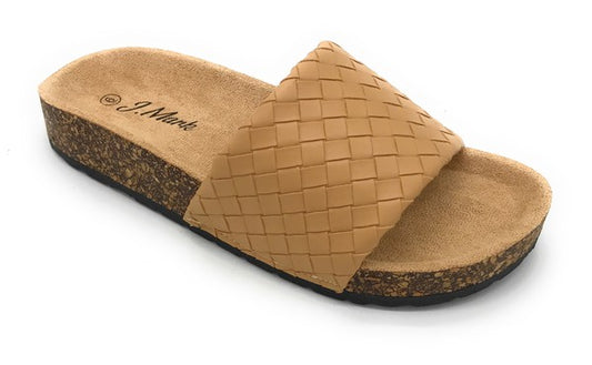 Footbed Slide Flat Sandals