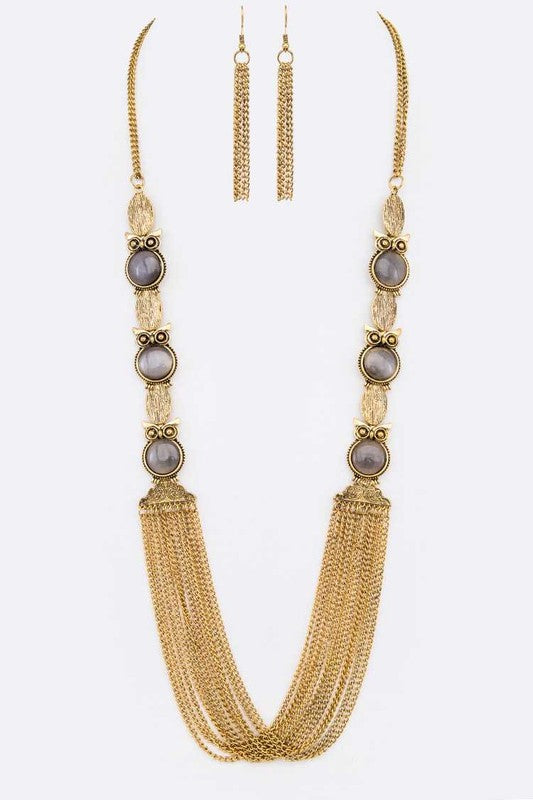 Moonstone Owl Set