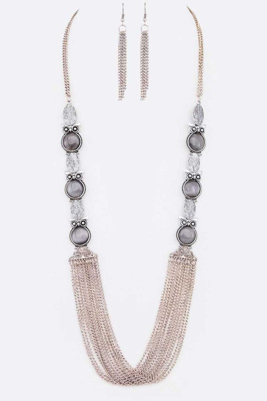 Moonstone Owl Set