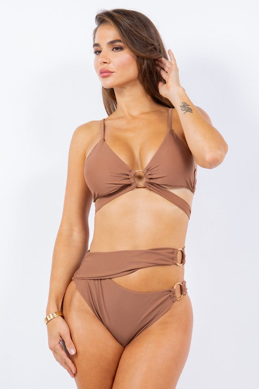 O-Ring Strappy Bikini Set