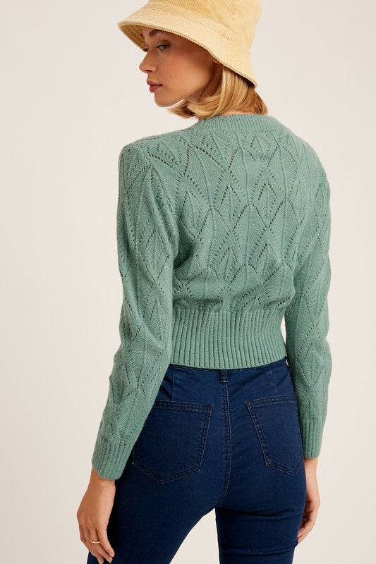 Scallop Knit Sweater