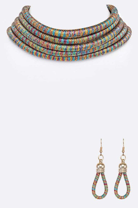 Cording Necklace Set