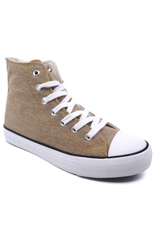 High Top Canvas Sneakers