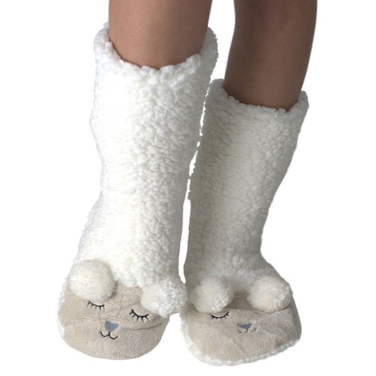 Stay cozy and comfortable with **Sheepish Slipper Socks**. Lined with soft Sherpa, these socks provide ultimate warmth, while the non-skid bottom ensures extra grip on slippery floors. Perfect for lounging or gifting someone special.
Fits US Adult Shoe Size 5-10. Free shipping on all orders. Shop now!