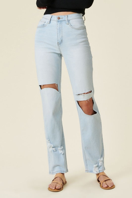 Classic Wide-Leg High Rise Jeans