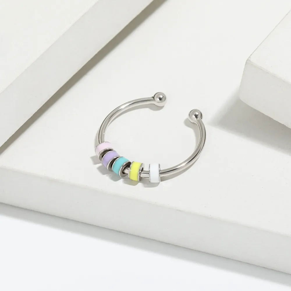 Sterling Silver Oil Drip Ring - alternate ring view