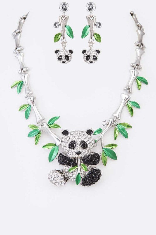Panda Necklace Set