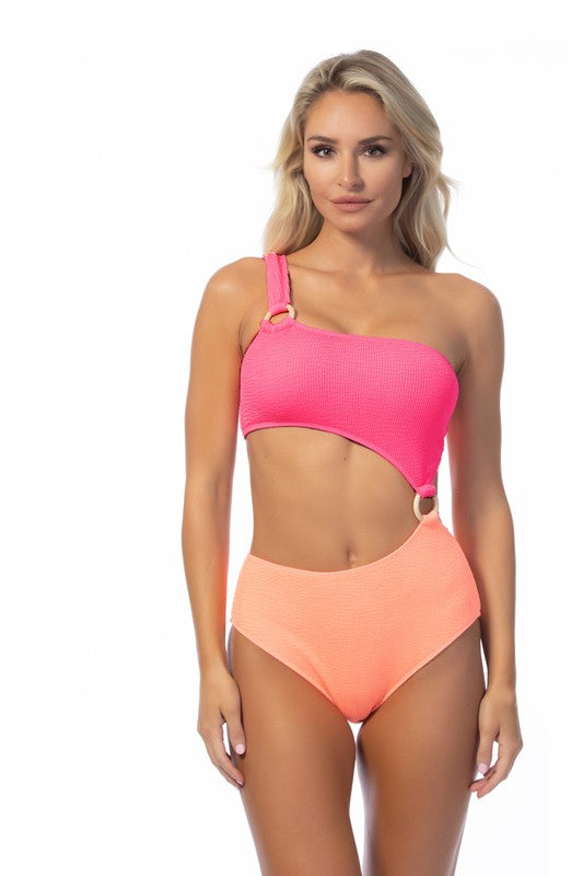 Two-Tone Cutout One Piece