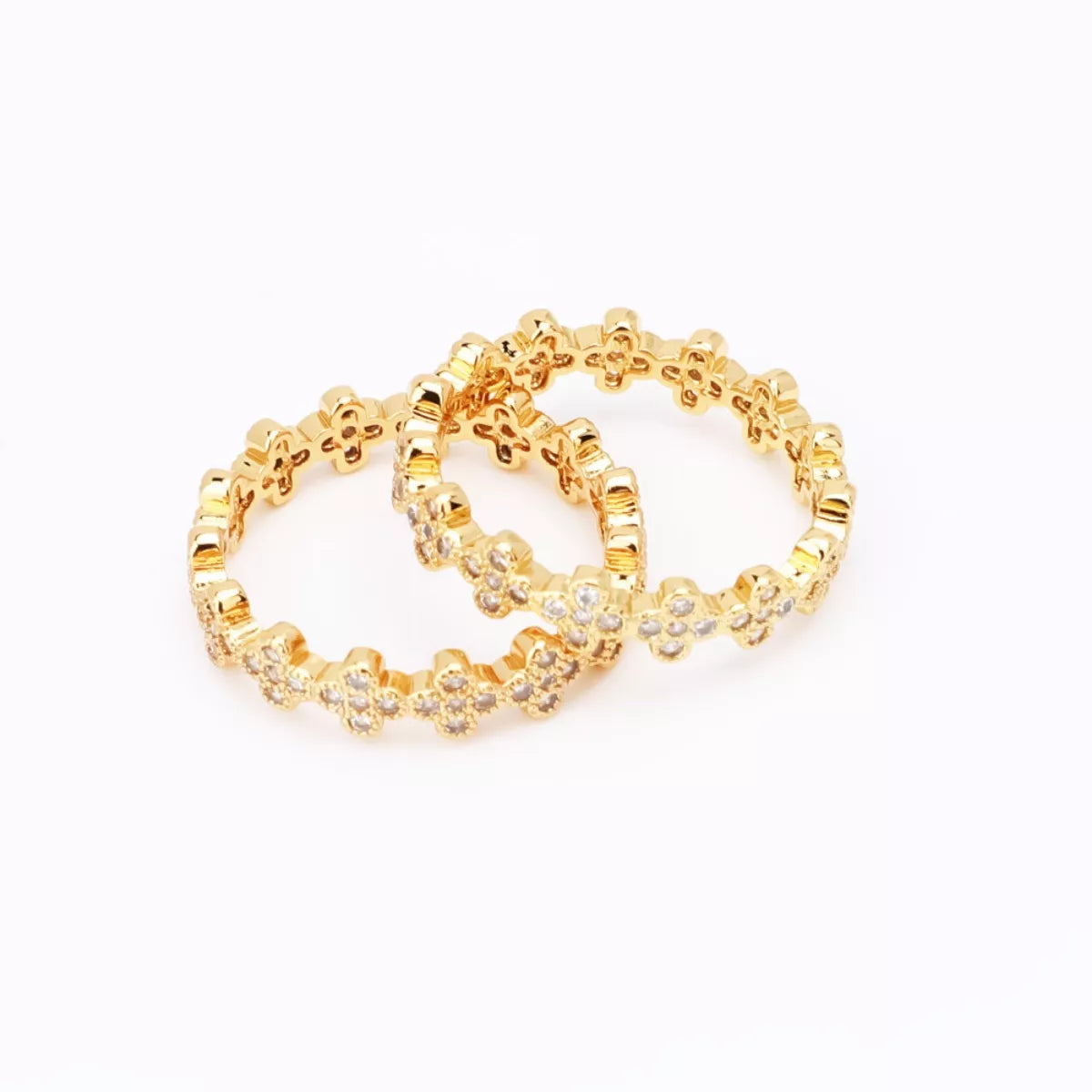 18K Gold-Plated Zircon Ring - alternate ring view