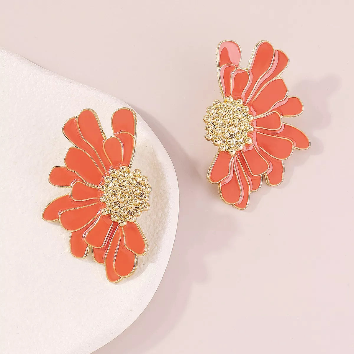 Flower Stud Earrings - alternate earring view