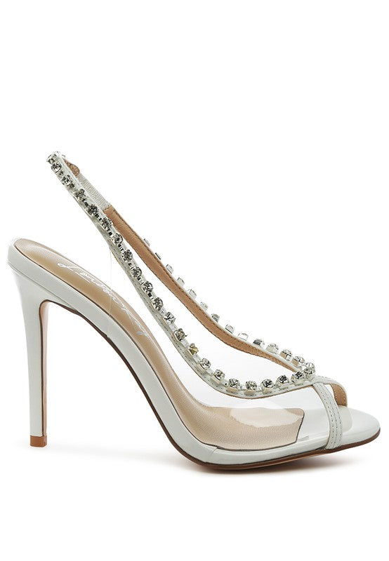 Clear Stiletto Sling-back