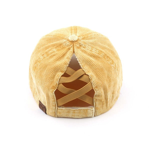 Stone-Washed Corduroy Cap