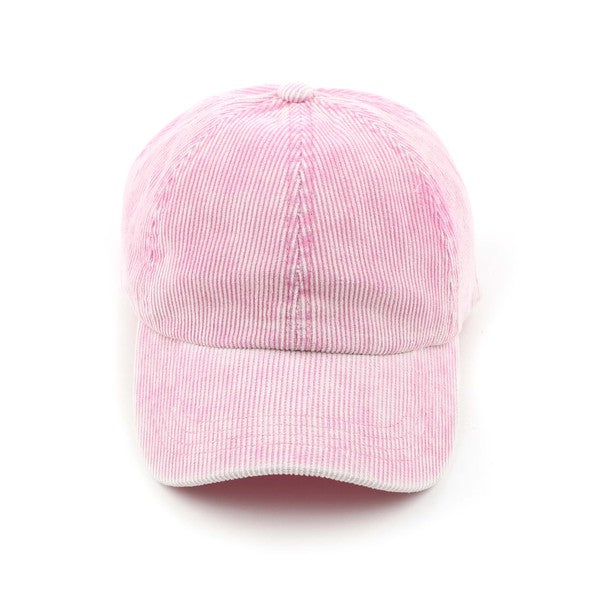 Stone-Washed Corduroy Cap