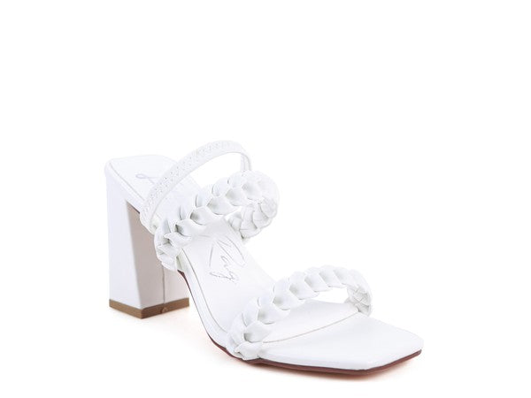 Dual Braided Strap Sandals