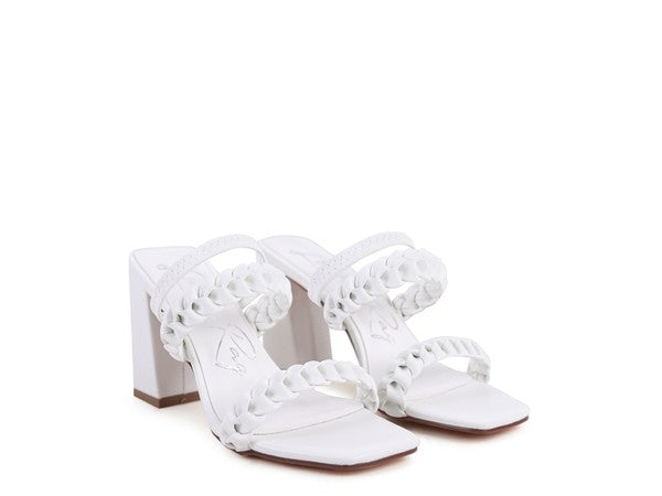 Dual Braided Strap Sandals