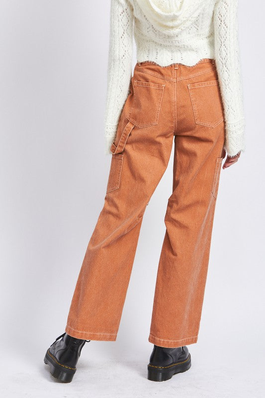 Contrast Utility Cargo Pants
