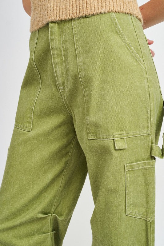 Contrast Utility Cargo Pants
