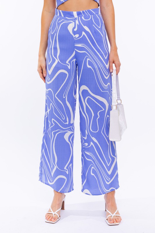 Swirl Abstract Pattern Pants