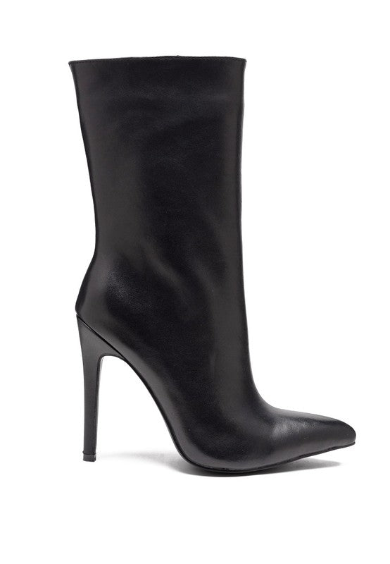 Calf Pointed Toe Boots